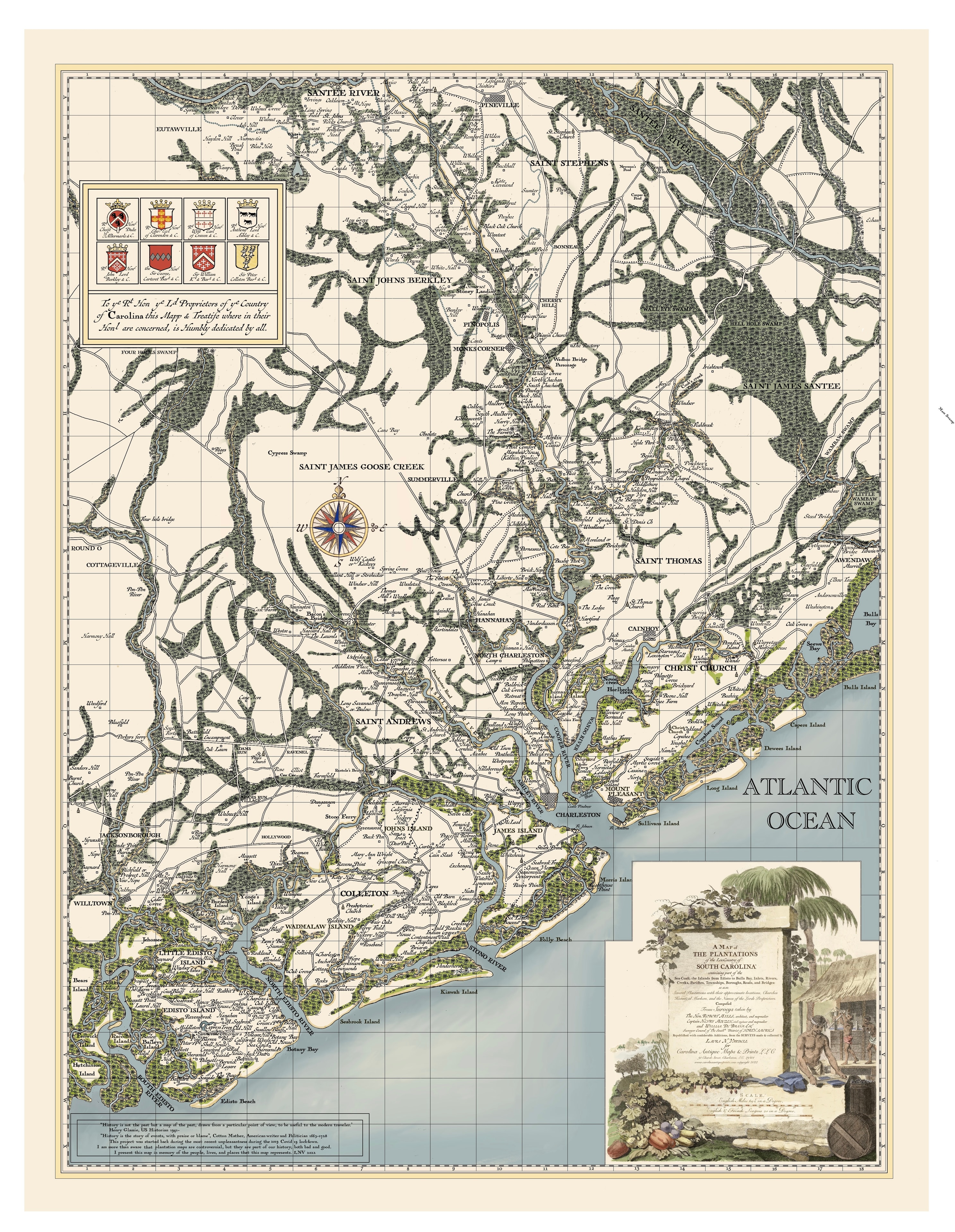 A Historical Map of Charleston 1702–1885