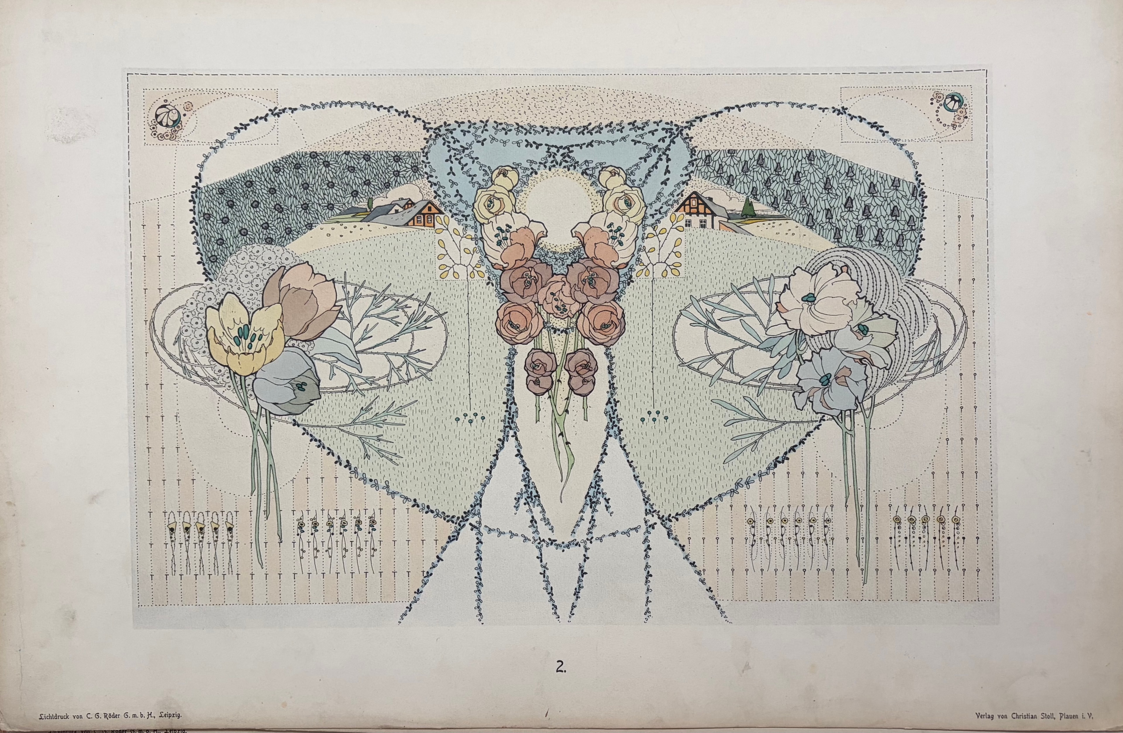 Moderne Blumen-Ornamentik — Pl. 2