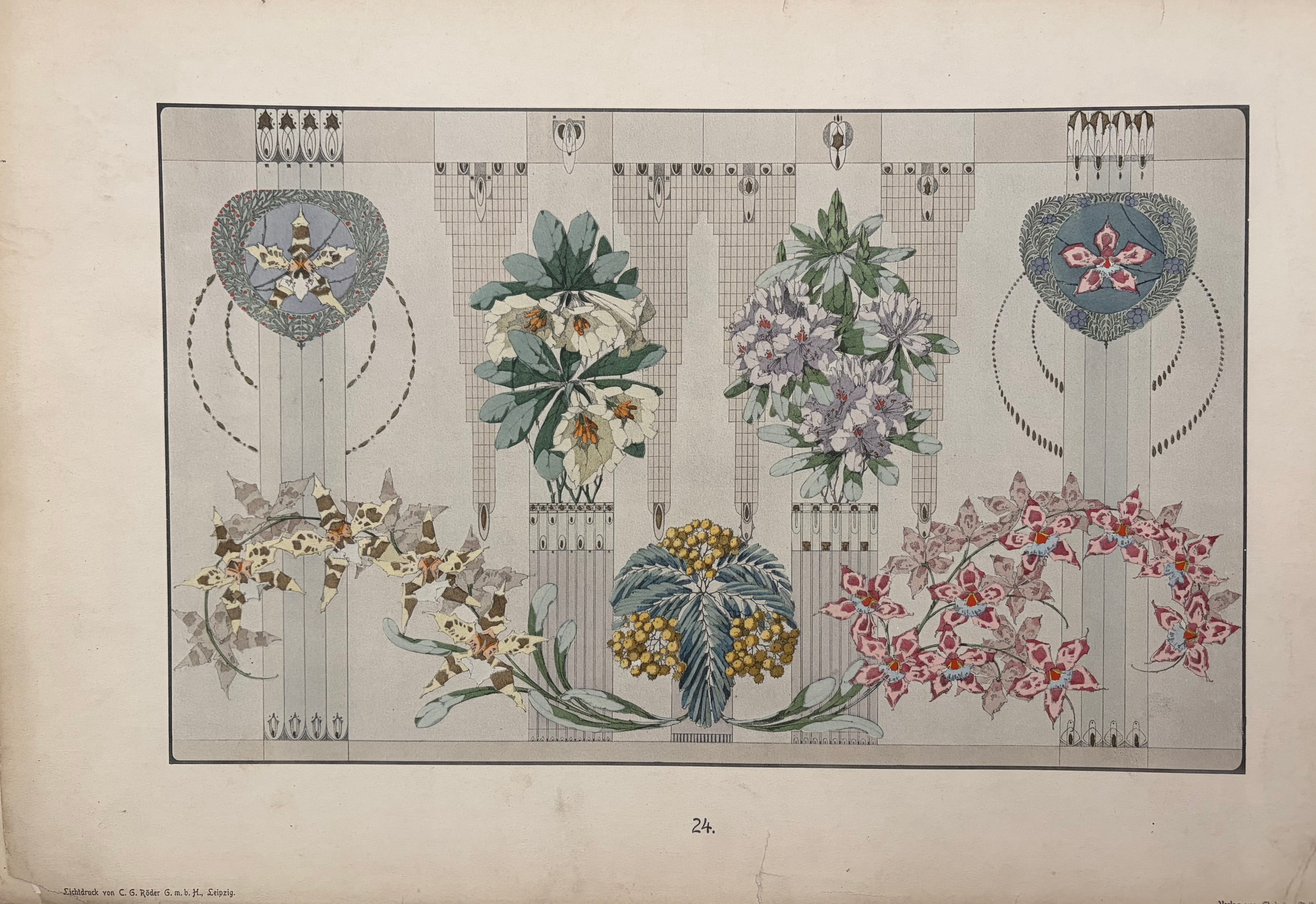 Moderne Blumen-Ornamentik — Pl. 24