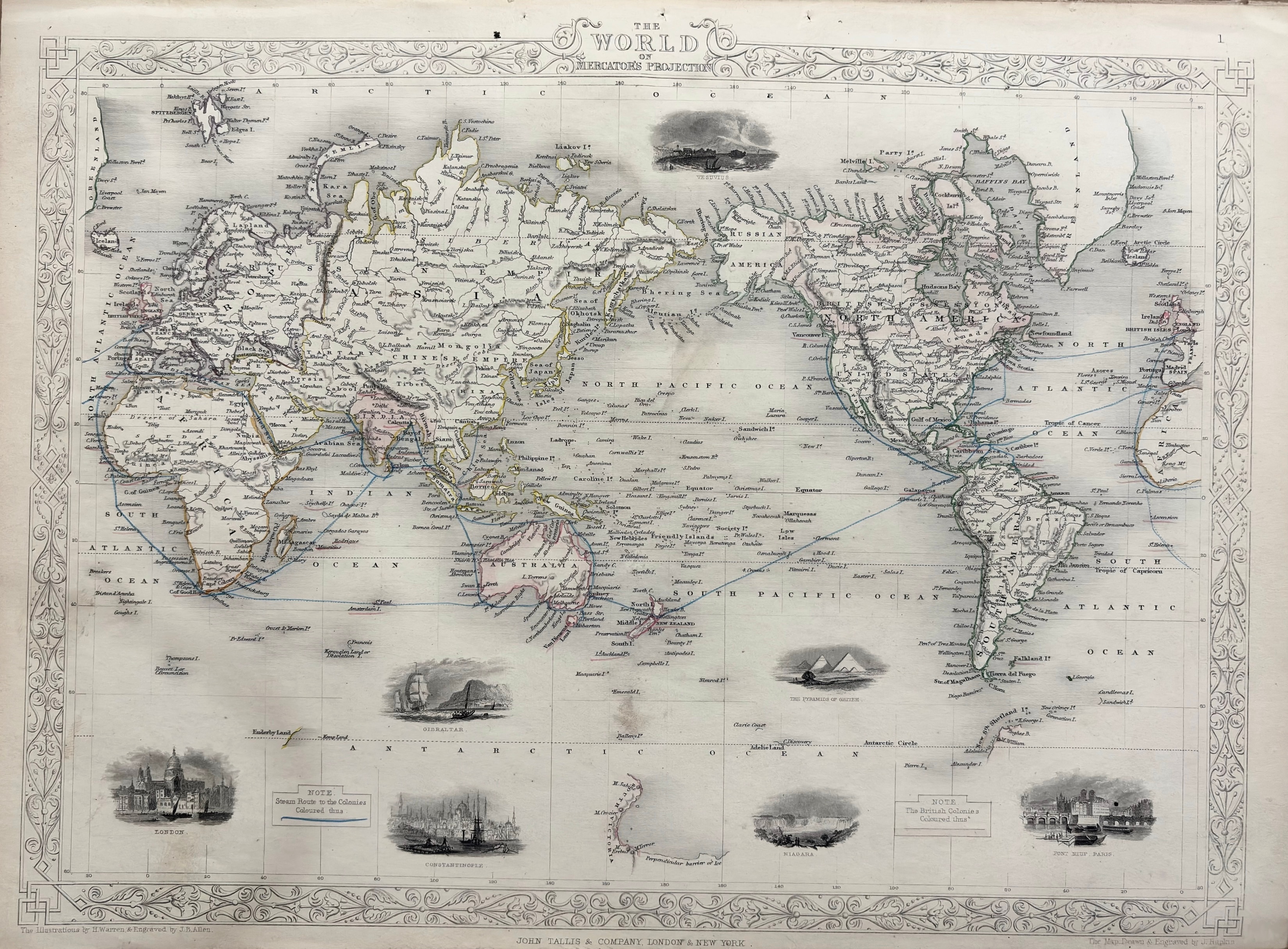 The World on Mercator's Projection — John Tallis